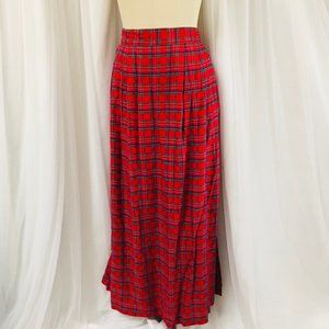 Plus Size Vintage Bechamel Plaid Skirt
